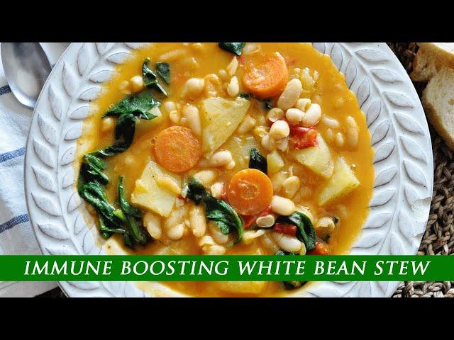 Cooking with Basic Pantry Staples | WHITE BEAN & POTATO STEW Recipe