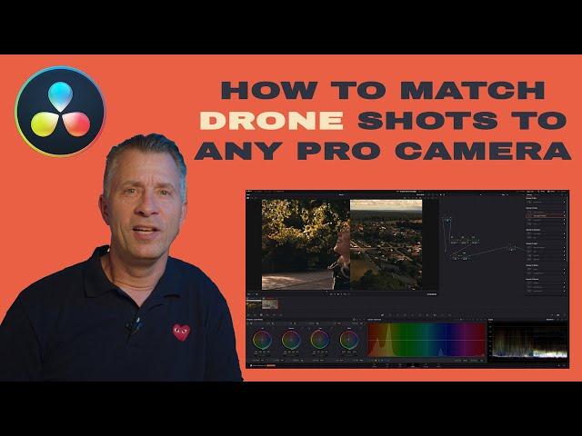 How to MATCH DRONE footage to a PRO CAMERA | Davinci Resolve 18