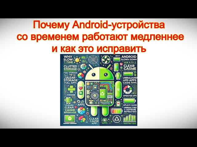 Почему Android устройства со временем работают медленнее и как это исправить