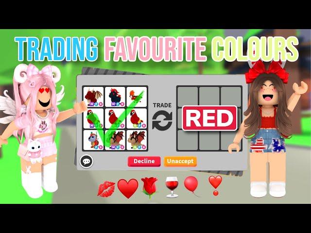 I Traded RANDOM Players Pets In Their FAVOURITE COLOUR In Adopt Me! *SHOCKING*