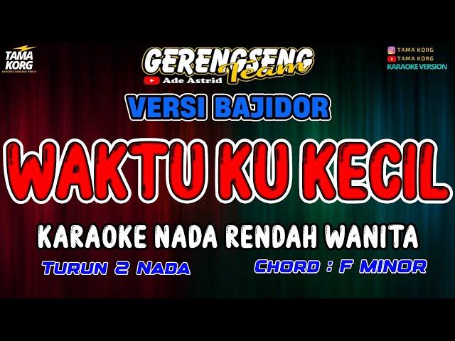 WAKTU KU KECIL AKU GAK TAU YANG MUNGIL MUNGIL KARAOKE - DJ VIRAL | BAJIDOR