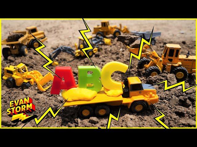 Storm Academy Learning ABC: Construction Trucks Dig Up Alphabet At The Beach