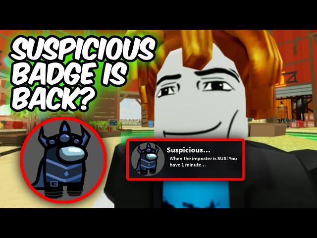 THE SUSPICIOUS BADGE HAS BEEN UPDATED... | Tower Defense Simulator | ROBLOX