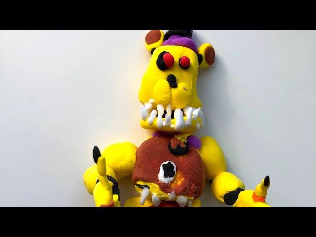 NIGHTMARE FREDBEAR | КОШМАРНЫЙ ФРЕДБЕР |Чудеса лепки | Лепка из пластилина |