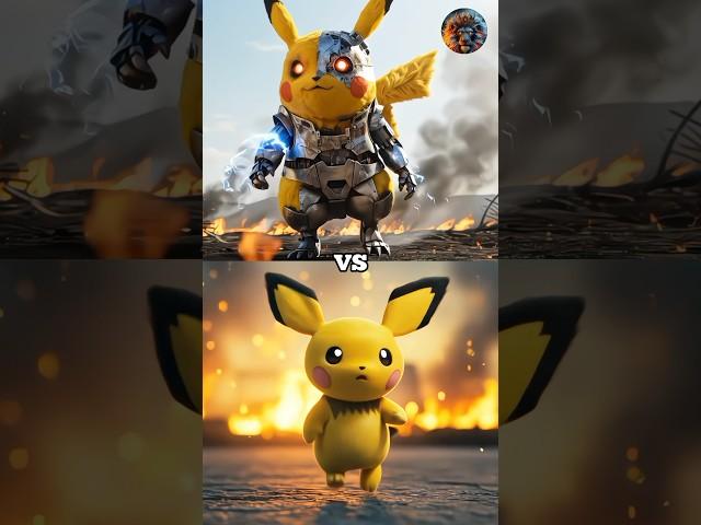 Robotic Pikachu vs Pichu, Wartortle, Chimchar, Charmeleon, Raichu