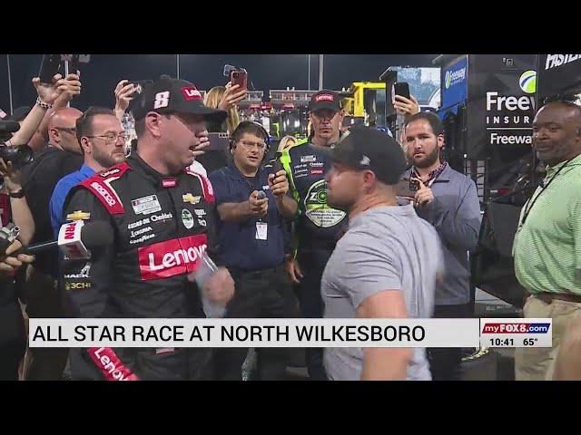 Ricky Stenhouse Jr. punches Kyle Busch after NASCAR All-Star Race at North Wilkesboro