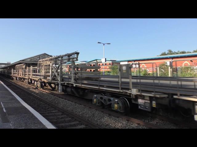 Colas 70810 through Newton Abbot on Welded Rail Engineers train 17-06-2017(4K&HD)