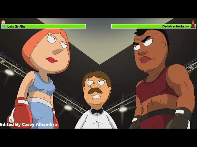 Lois Griffin vs. Deirdre Jackson with healthbars