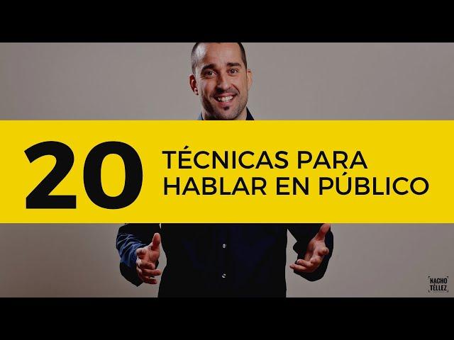 ‍‍ 20 técnicas para HABLAR EN PÚBLICO mejor 