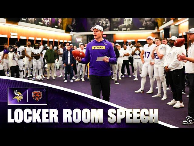 Kevin O’Connell’s Locker Room Speech After Minnesota Vikings Win Over Chicago Bears