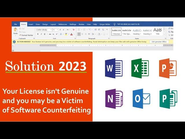 Your License isn't Genuine and you may be a Victim of Software Counterfeiting - 2023 @pcguide4u