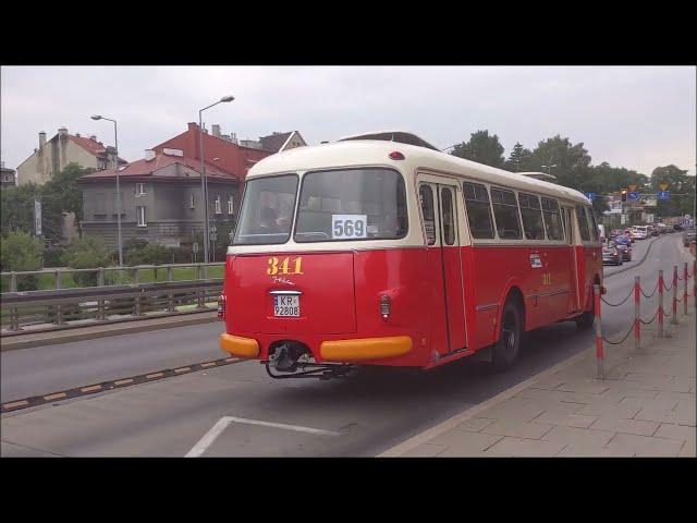 Historical Jelcz 272 MEX #341 bus - Krakow Museum line