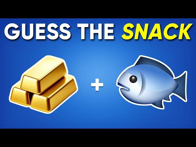 Guess The SNACK & JUNK FOOD by Emoji  Emoji Quiz | Daily Quiz