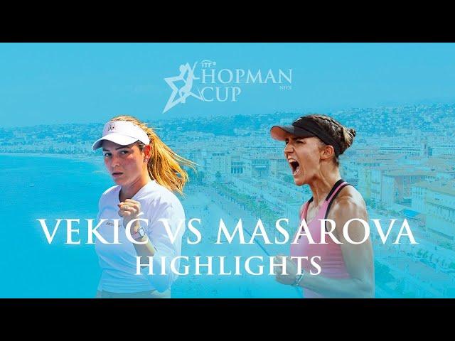 Donna Vekić vs Rebeka Masarova (Croatia vs Spain) Hopman Cup 2023