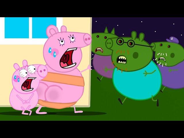 Zombie Apocalypse, Mummy, George Pig Turn Into Zombies | Peppa Pig Funny Animation