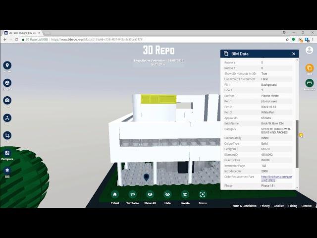 How to: see BIM data within 3D Repo