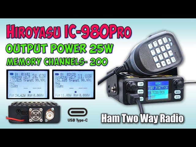 Hiroyasu IC-980 Pro  Полный обзор, измерения, програмирование, тесты. Full review.