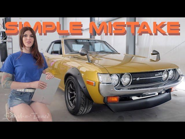 So THIS Was The Tuning Problem.. // 2UZ V8 '74 Celica