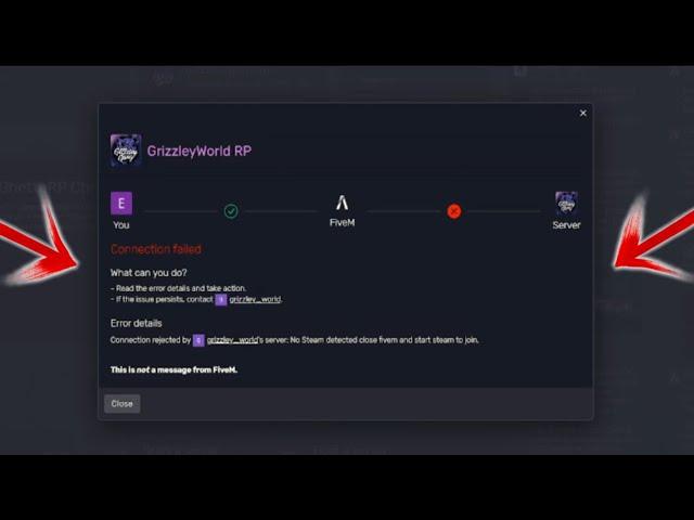 HOW TO FIX FIVEM CONNECTION ERROR FAILED?! WORKS IN ALL SERVERS‼️ GTA RP | GRIZZLEYWORLDRP