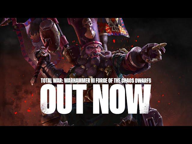 Total War: WARHAMMER III - Forge of the Chaos Dwarfs Launch Trailer