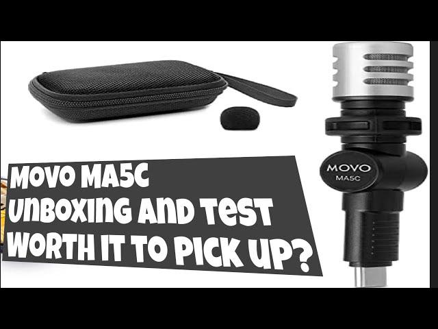 MOVO MINIATURE CONDENSER MICROPHONE (MA5C) - UNBOXING AND TEST