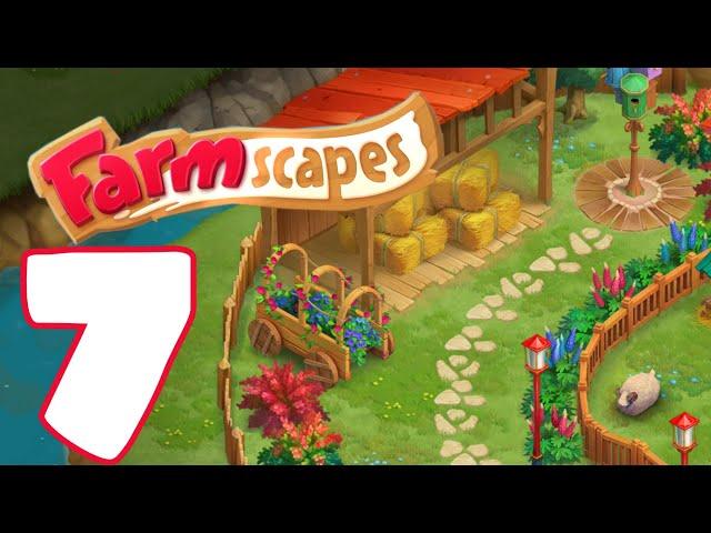 FARMSCAPES (Playrix) - Gameplay Walkthrough Part 7 iOS / Day 4