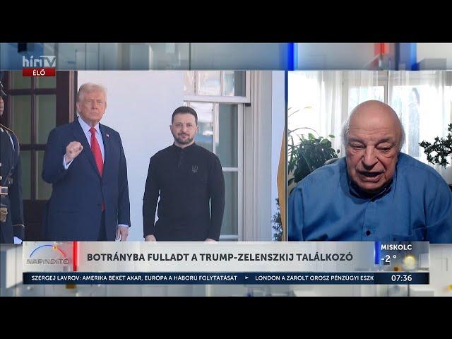 Háború Ukrajnában - Nógrádi György: Zelenszkij erre a találkozóra nem volt felkészülve - HÍR TV