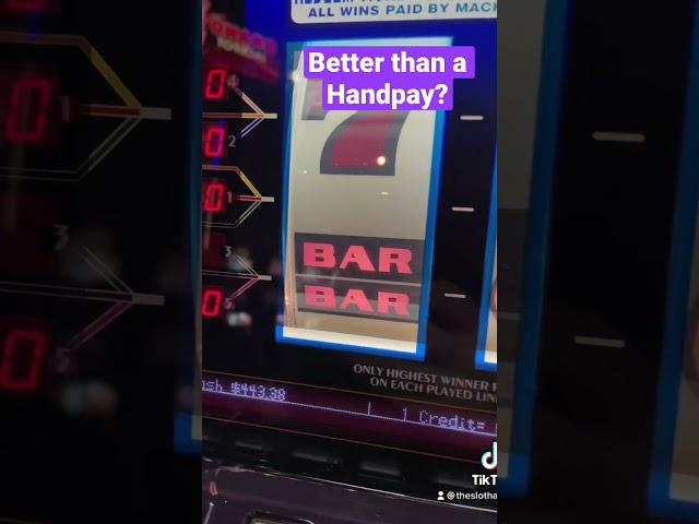 7 Times pay slot machine, Is this better than a Hand pay?