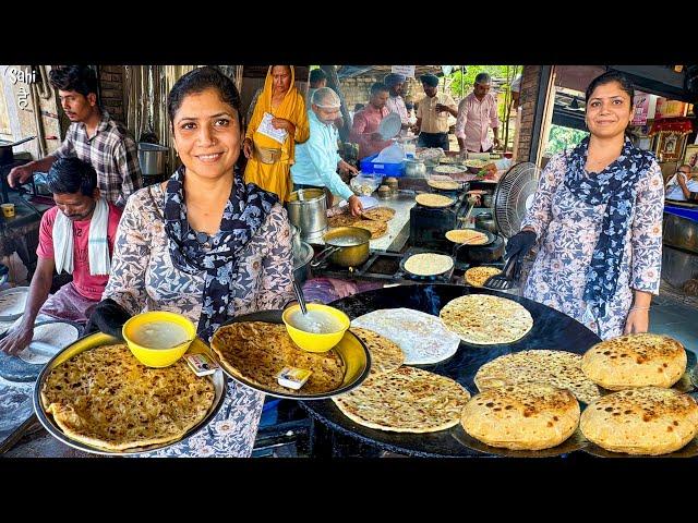 Paratha Queen ke Heavy Duty Desi Ghee Parathe | Street Food India | Rs 30