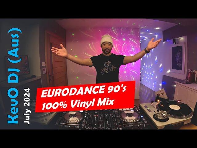 90s EURODANCE 100% VINYL Mix #2 by KevO DJ (Aus) 