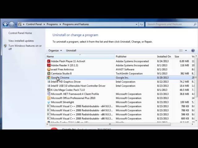 How to Uninstall Google Chrome Manually in Windows 7 : Internet Help & Basics