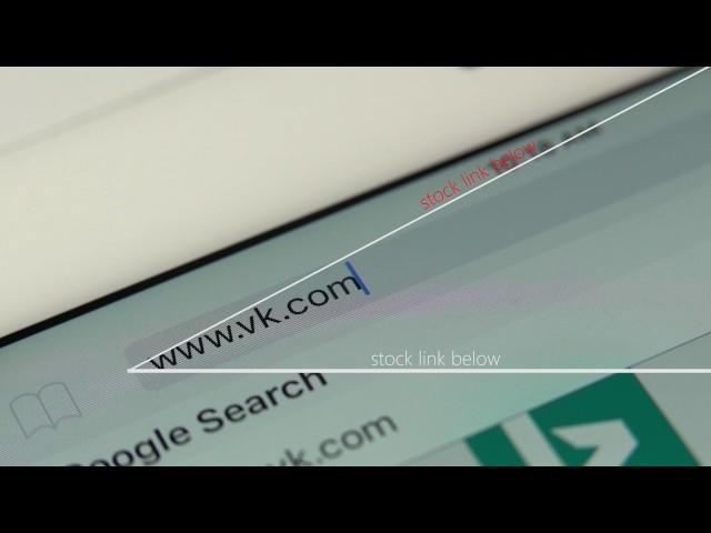 VK vk.com typing url 4K - TOP SELLING - STOCKVIDEO