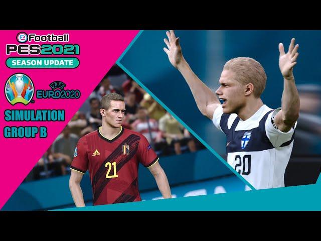 Finland vs Belgium Euro 2020 PES 2021 Simulation