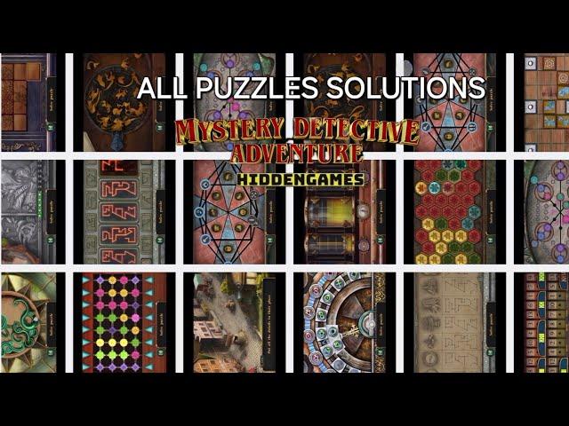 Mystery Detective Adventure All Puzzles solutions Full walkthrough