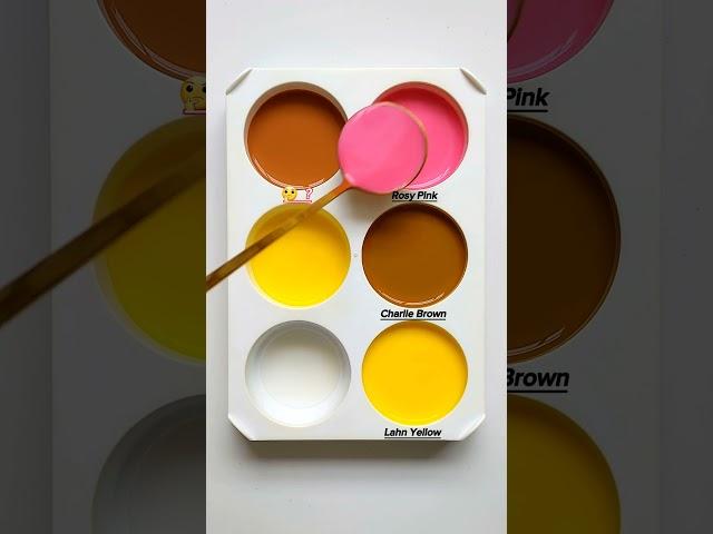 Guess the mixed colors 615 (easy to hard) #colormixing #paintmixing #guessthecolor