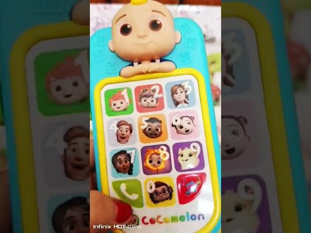 FUN PLAY LEARNING WITH COCOMELON FIRST LEARNING PHONE JJ #soundslights #trending #viralvideo #cute