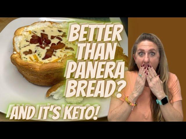 BETTER THAN PANERA? AND IT'S KETO!!! | BROCCOLI CHEDDAR SOUP IN A PSMF BREAD BOWL | MISSION KETO |