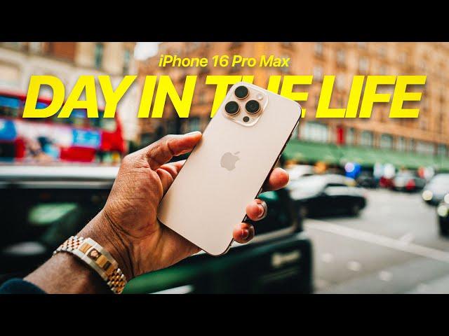 A Real Day In The Life With iPhone 16 Pro Max! (Battery & Camera Test)