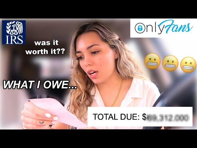 Paying OnlyFans TAXES for the FIRST TIME (with 14 streams of income) + how much money I REALLY OWE!