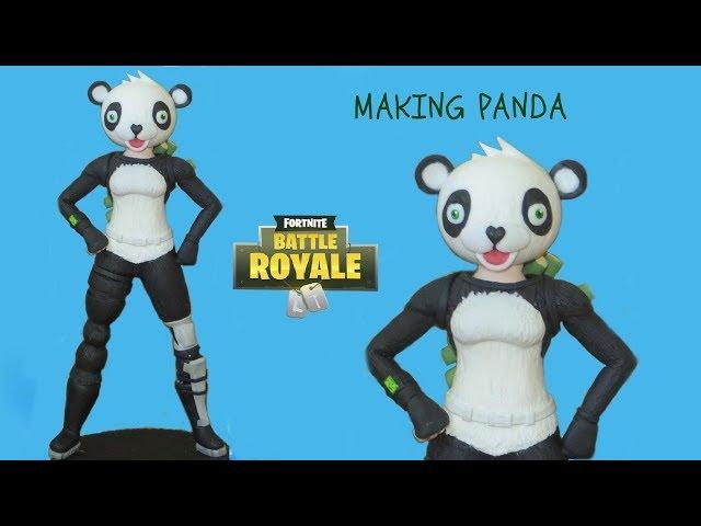 PANDA TEAM LEADER | FORTNITE  | COLD PORCELAIN | POLYMER CLAY