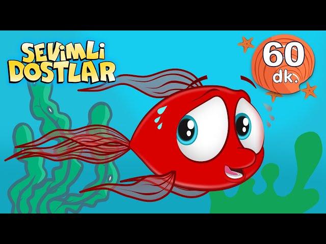 KIRMIZI BALIK (1 SAAT KESİNTİSİZ) | Bebek Şarkıları | Çocuk Şarkıları | Sevimli Dostlar | Adisebaba