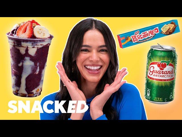 Blue Beetle's Bruna Marquezine Breaks Down Her Favorite Snacks | Snacked