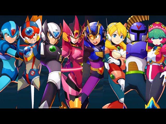 Mega Man X Dive - All BETA Characters