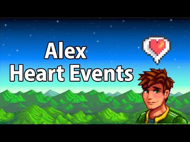 Stardew Valley - Alex - All Heart Events