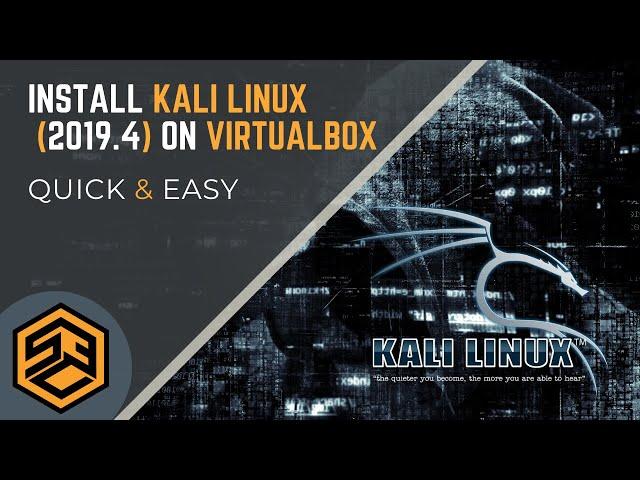 Install Kali 2019.4 on VirtualBox Step-by-Step (EASY!)