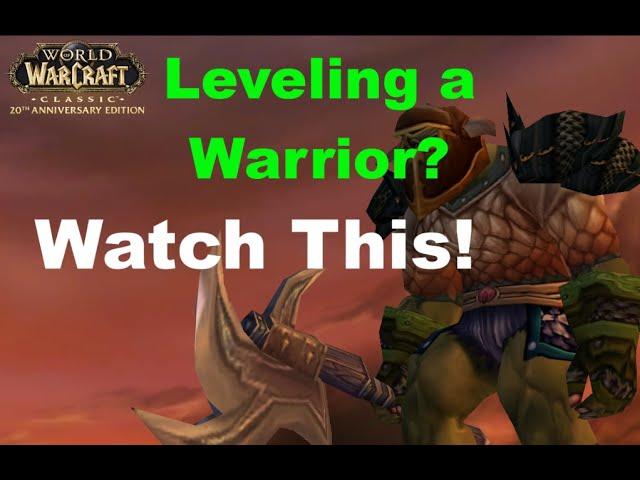 WoW Classic Warrior Leveling Guide