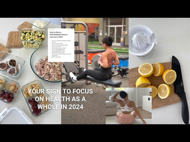 How to Start a SUSTAINABLE Health & Fitness Journey in 2024 | from enjoyable workouts to clear skin!