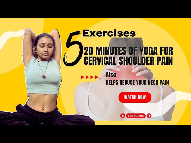 These 5 exercises will reduce your cervical shoulder/neck pain  #yoga #healthy #health #cervical