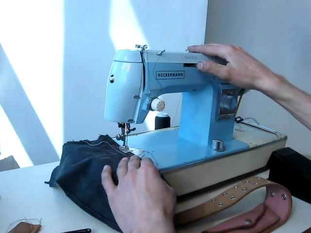 Sewing machine Швейная машина Neckermann test кожа