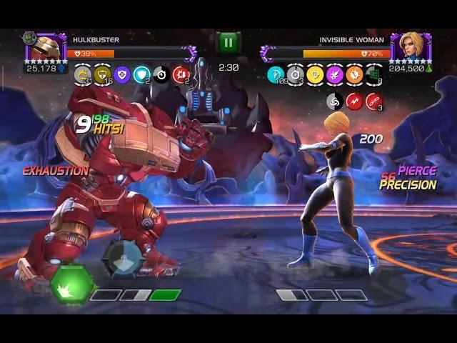 AQ Raid : HULKBUSTER vs INVINCIBLE WOMAN #raid #marvelcontestofchampions #mcoc